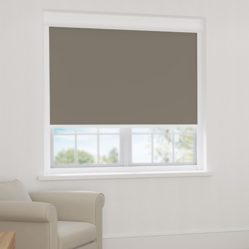 Bosa Taupe White Back Blackout XL Cassette Blind