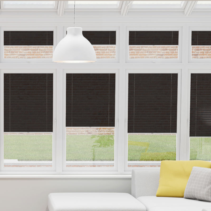 Prestige Black Pleated Conservatory Blind