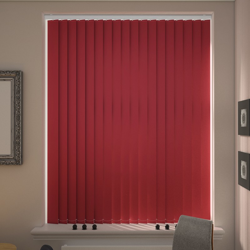 Bosa Cherry Blackout Cordless Vertical Blind