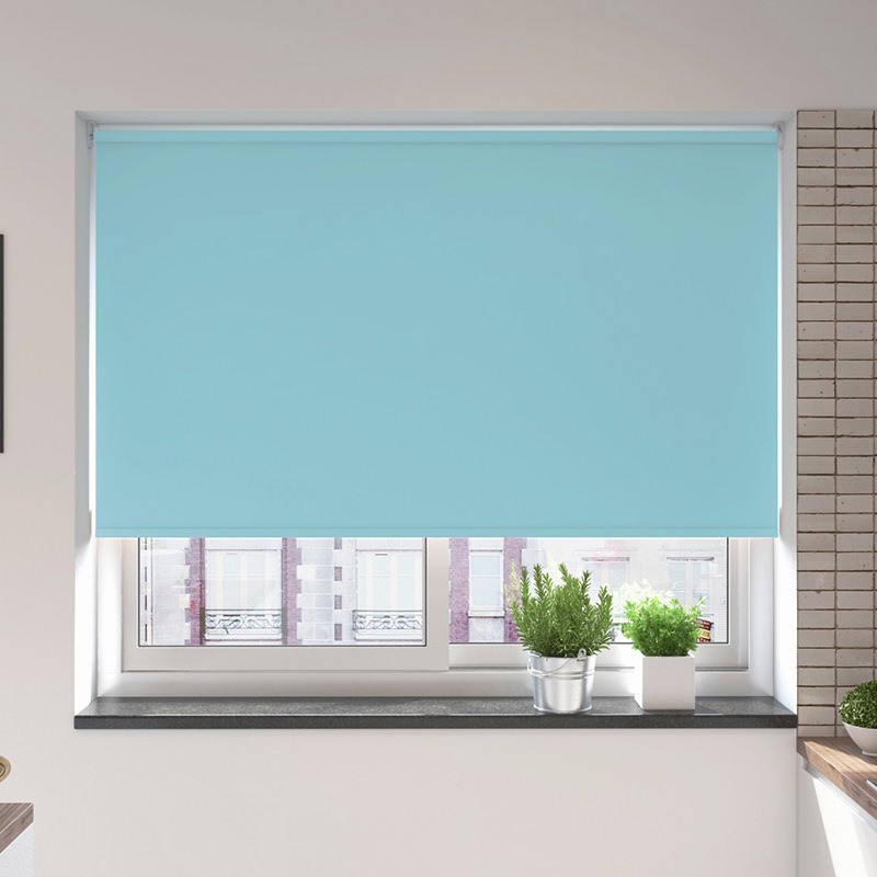 Bosa Cool Blue Blackout Motion Smart Roller Blind