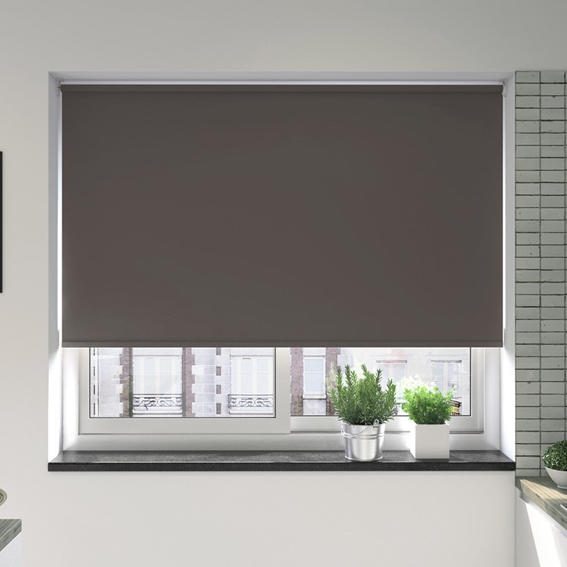 Bosa Graphite Blackout Motion Smart Roller Blind