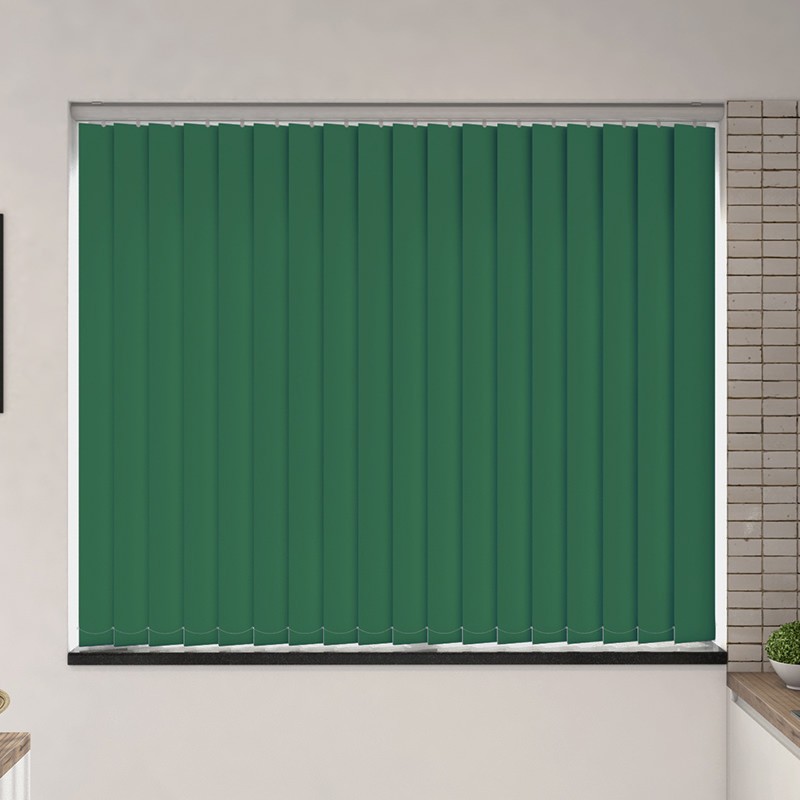 Bosa Pine Green Blackout Cordless Vertical Blind