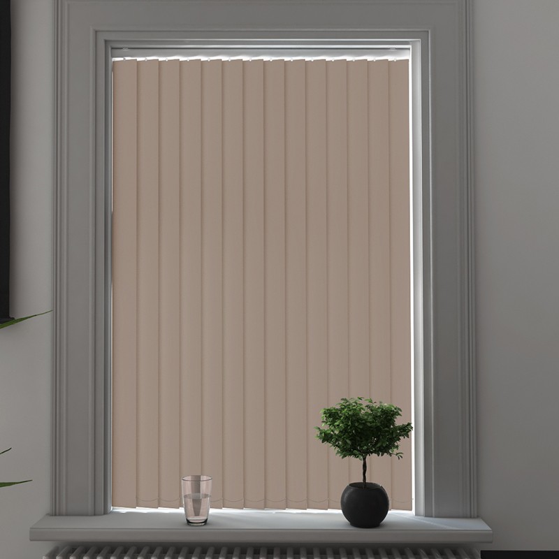 Bosa Taupe Blackout Vertical Blind