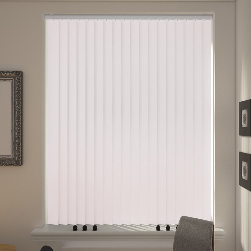 Bosa White Blackout Vertical Blind