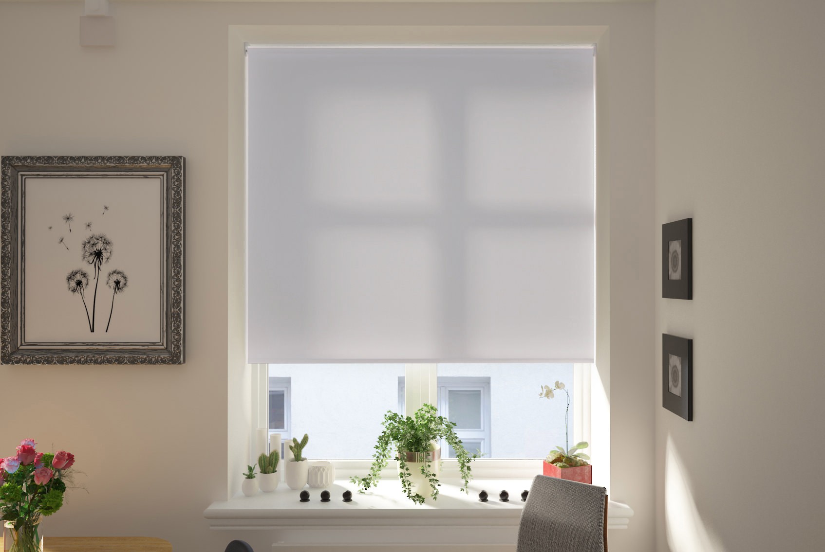 Catania Mist  XL Mains Electric Roller Blind