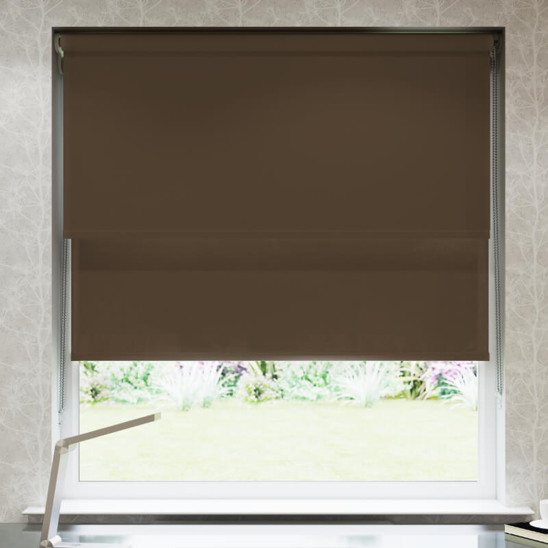 Chocolate Double Roller Blind