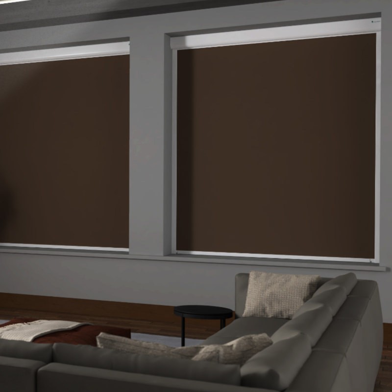 Bosa Chocolate Blackout XXL Cassette Mains Electric Blind