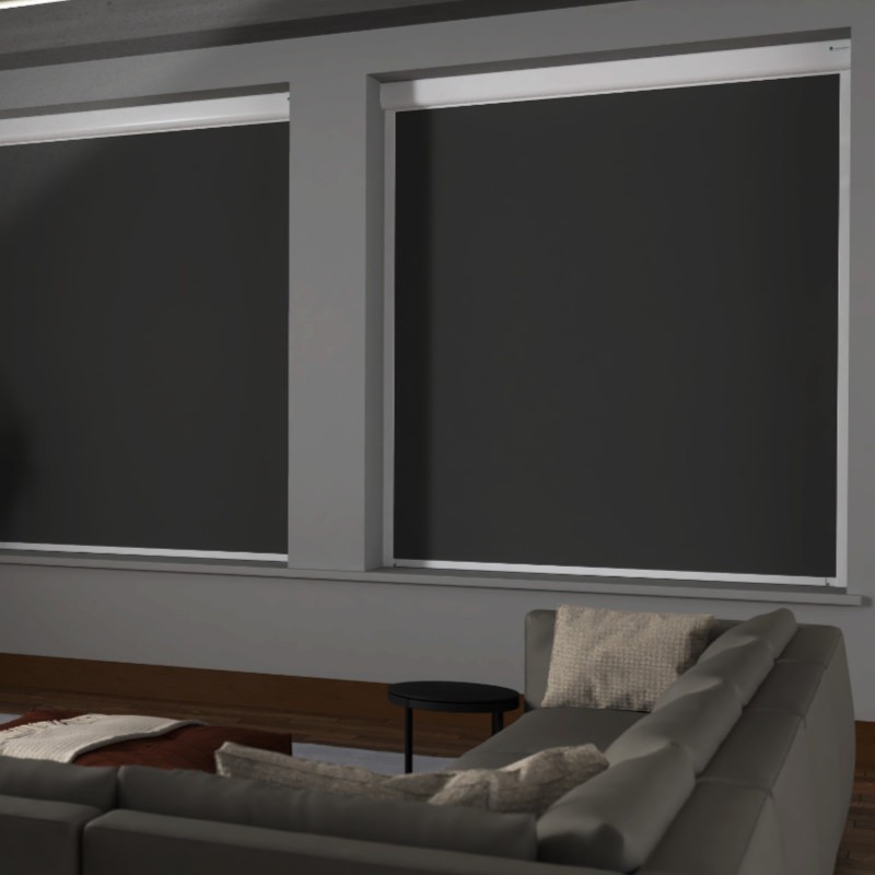 Bosa Graphite Blackout XXL Cassette Mains Electric Blind
