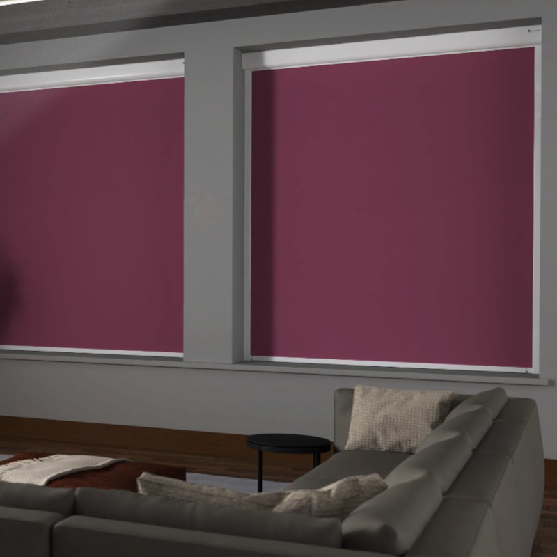 Bosa Pink Blackout XXL Cassette Mains Electric Blind