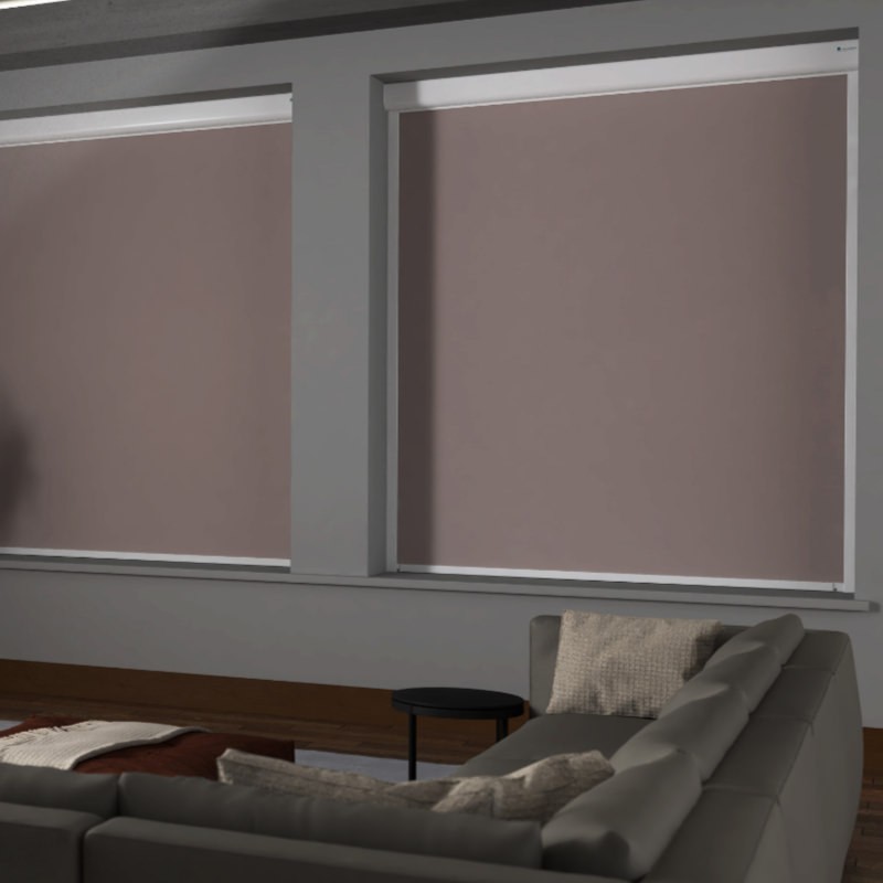 Bosa Rose Blackout XXL Cassette Mains Electric Blind