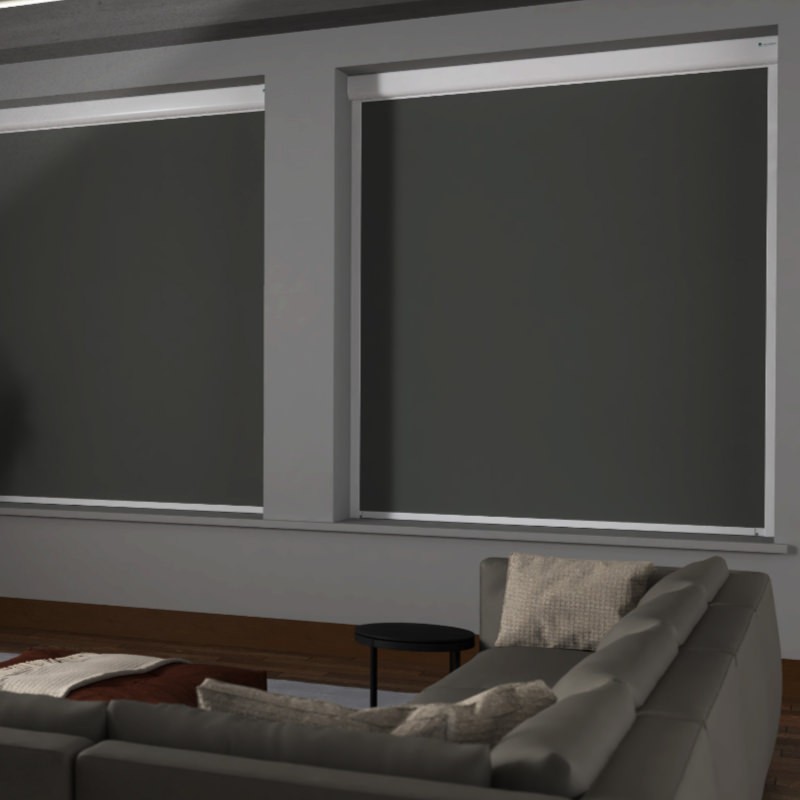 Bosa Slate Blackout XXL Cassette Mains Electric Blind