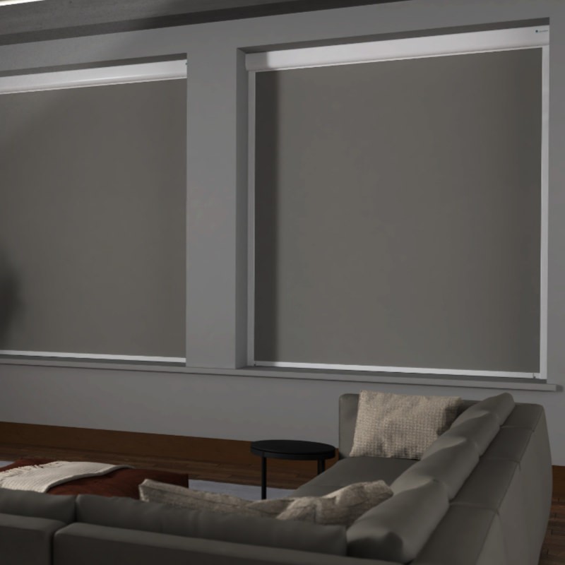 Bosa Toasty Grey Blackout XXL Cassette Mains Electric Blind