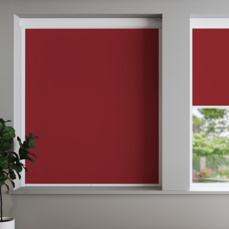 Bosa Scarlet White Back Blackout Cassette Battery / Solar Blind