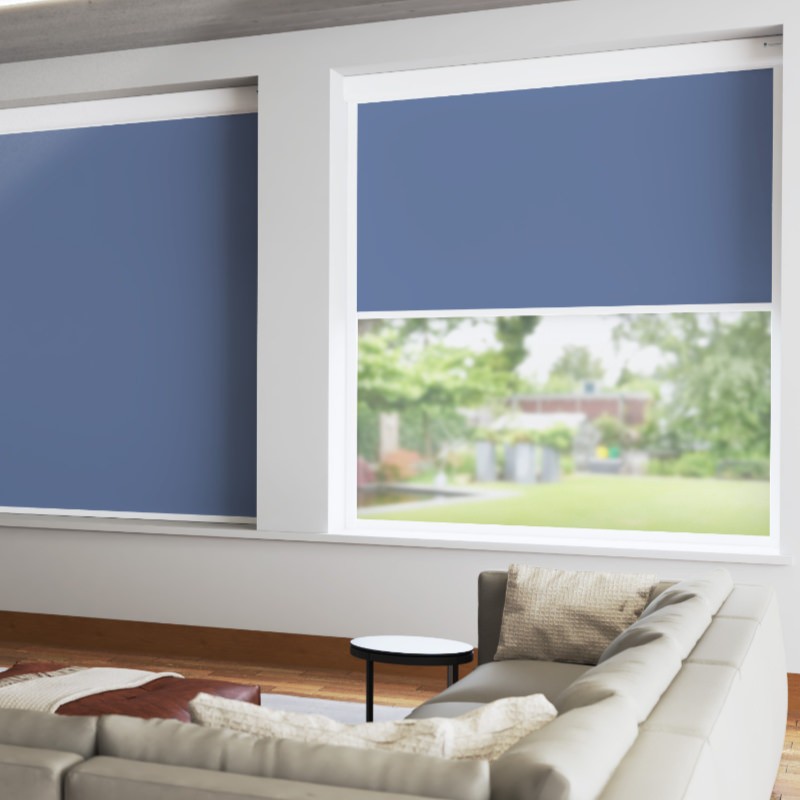 Bosa Denim Blackout XL Cassette Mains Electric Blind