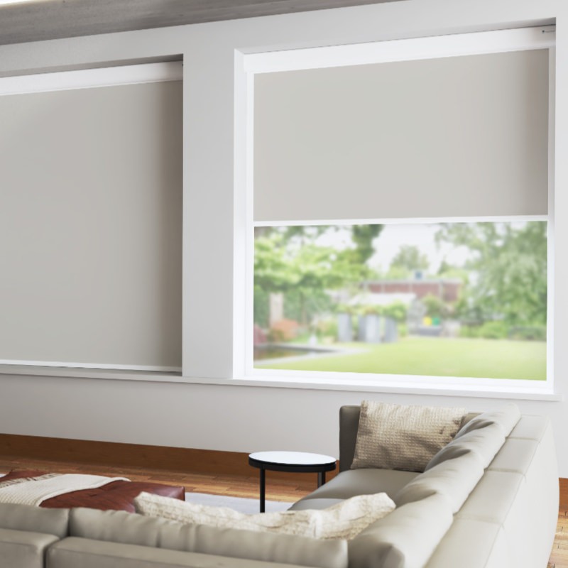 Bosa Ivory Blackout XL Cassette Mains Electric Blind