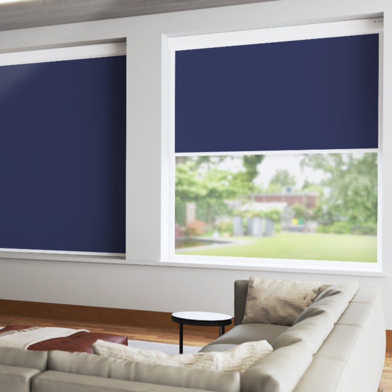Bosa Oxford Blue Blackout XL Cassette Mains Electric Blind