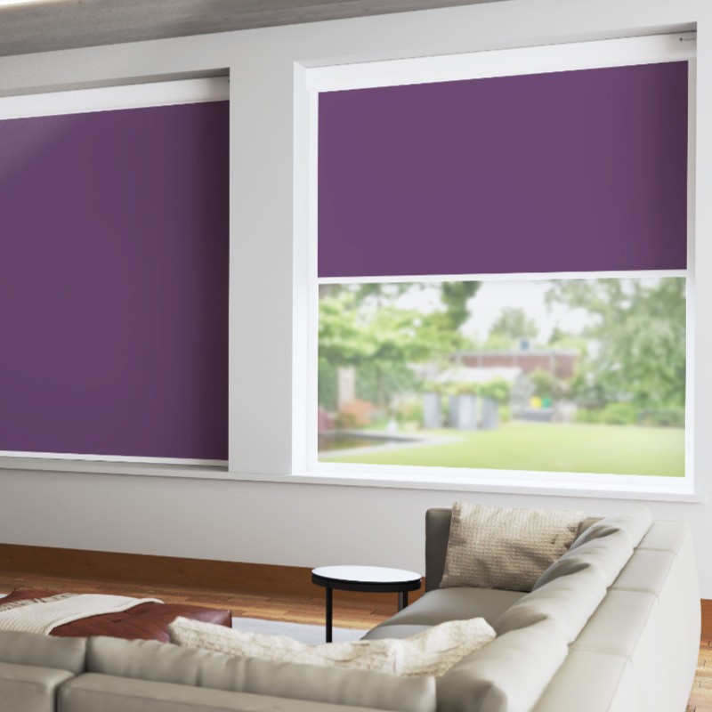 Bosa Plum Blackout XL Cassette Mains Electric Blind