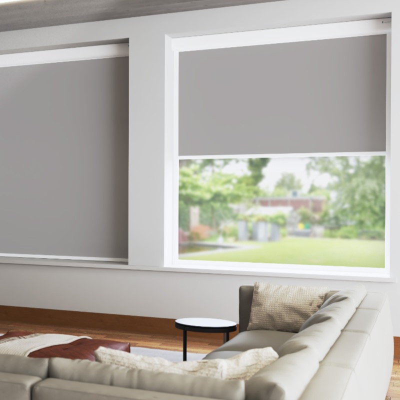 Bosa Toasty Grey Blackout XL Cassette Mains Electric Blind