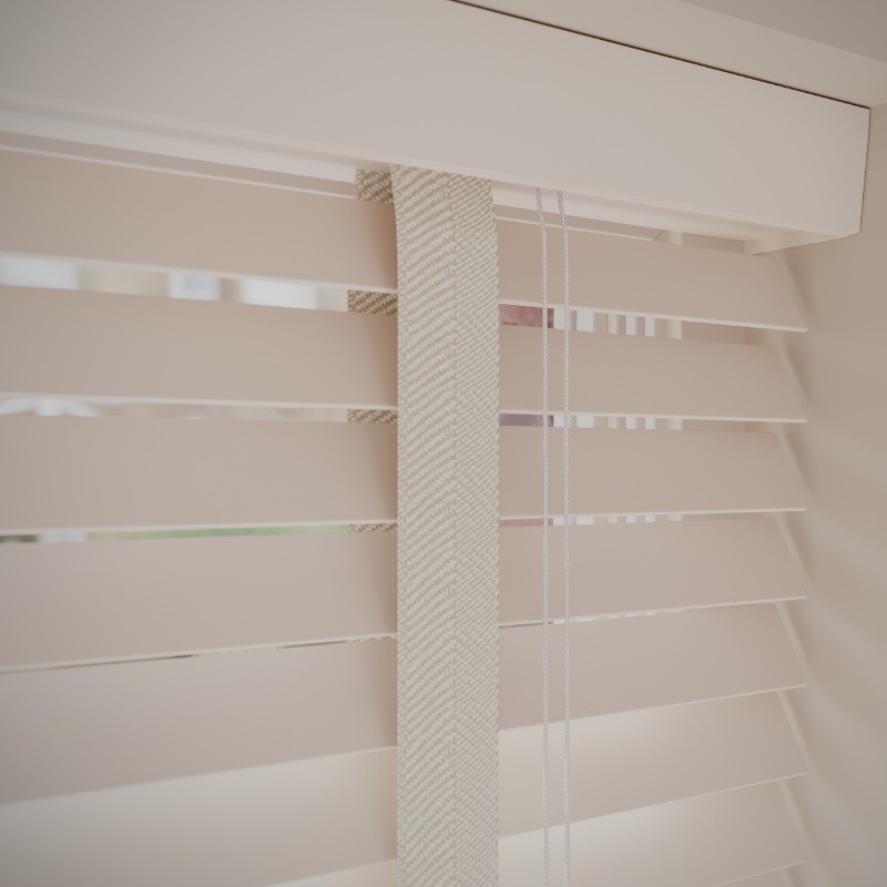 Ivory Real Wood with Parchment Tapes