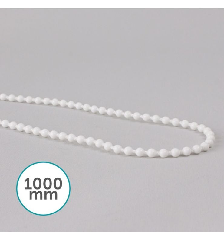 White Plastic Chain Loop 1000mm