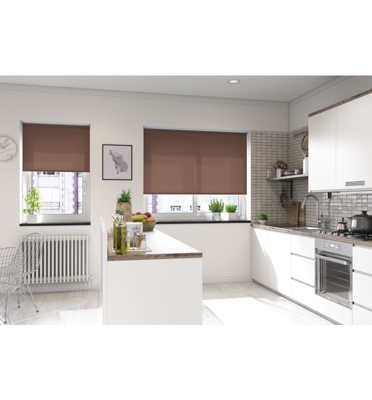 Palermo Chocolate Battery / Solar Roller Blind