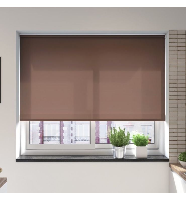 Palermo Chocolate Battery / Solar Roller Blind