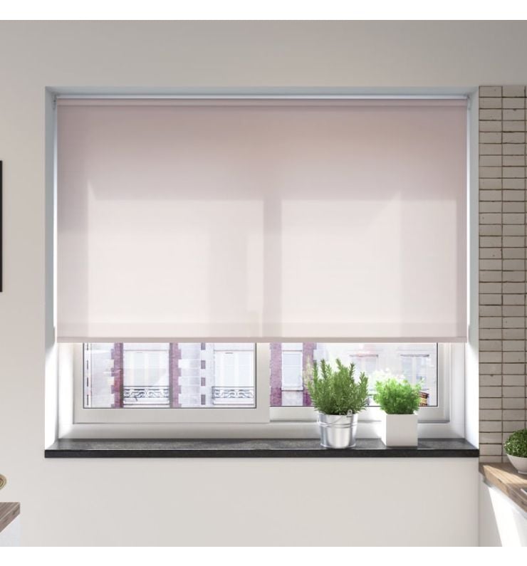 Palermo Dusty Pink Battery / Solar Roller Blind