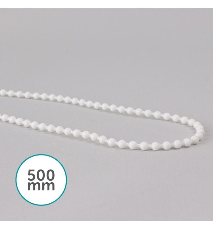 White Plastic Chain Loop 500mm