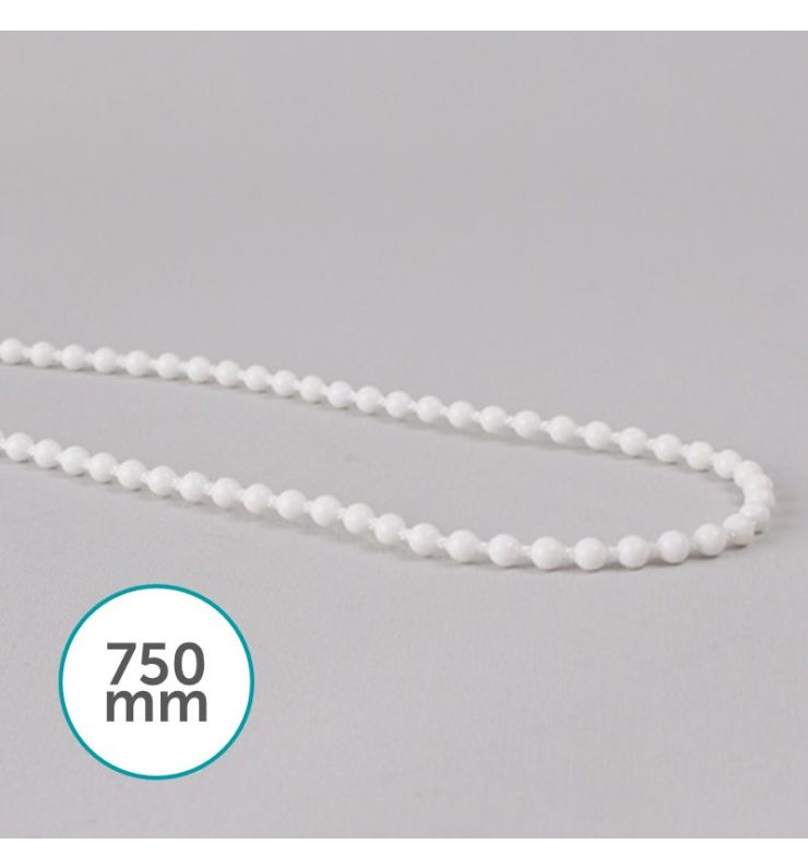 White Plastic Chain Loop 750mm