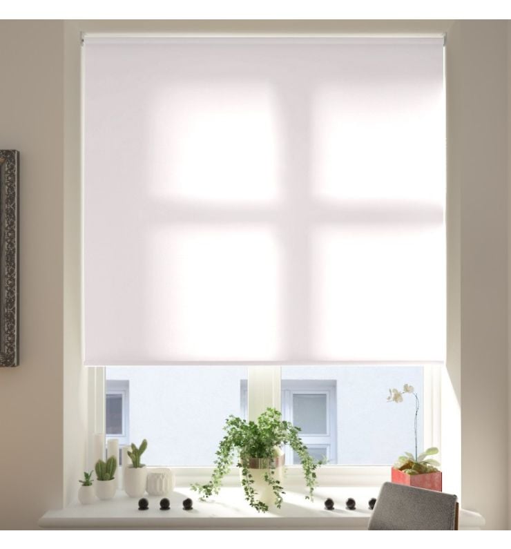 Saturn Cream Pink Dimout Roller Blind