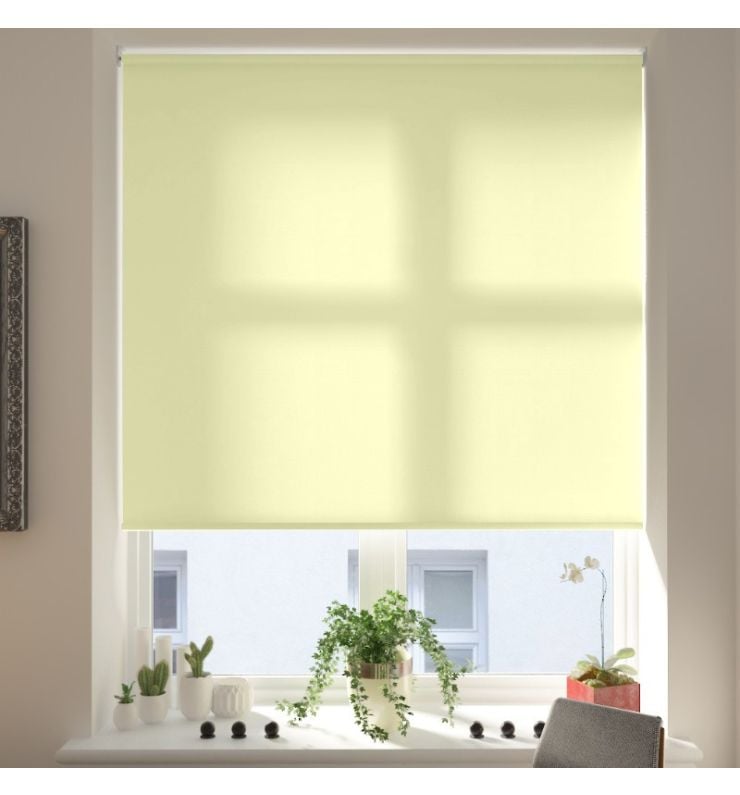 Saturn French Vanilla Dimout Roller Blind