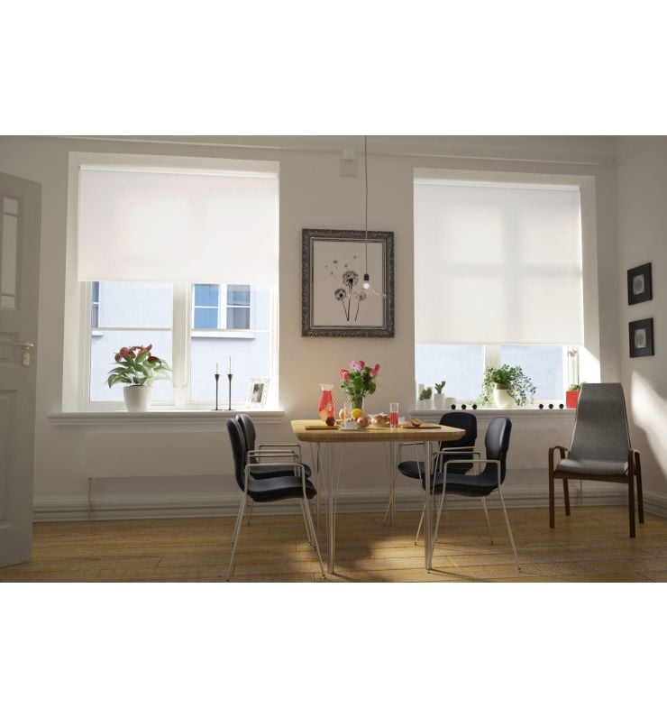 Amazon White XL Mains Electric Roller Blind