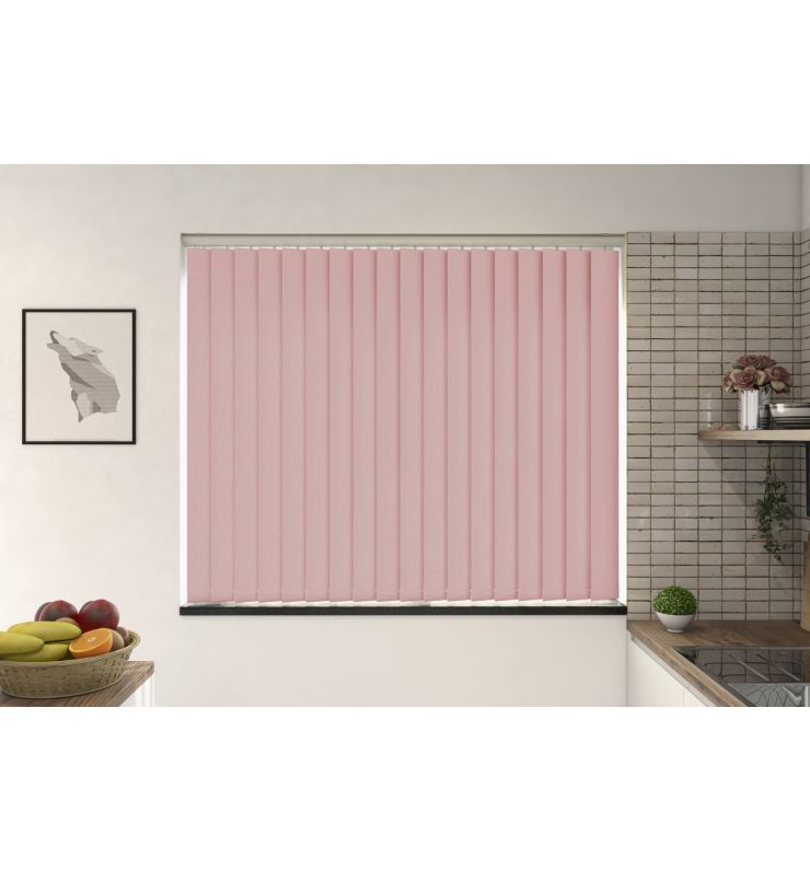 Bosa Dusty Pink Blackout Replacement Vertical Blind Slats