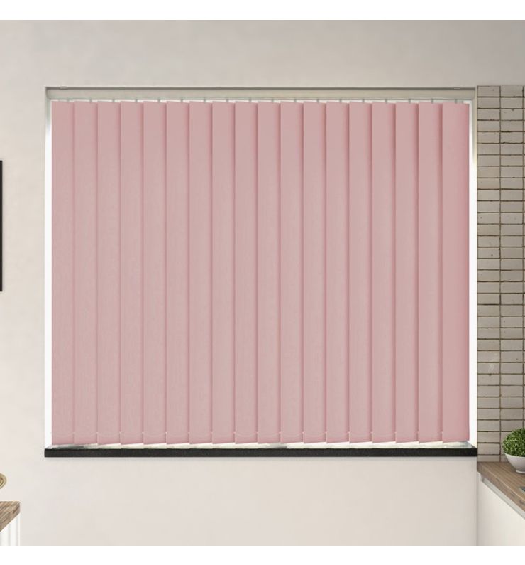 Bosa Dusty Pink Blackout Replacement Vertical Blind Slats