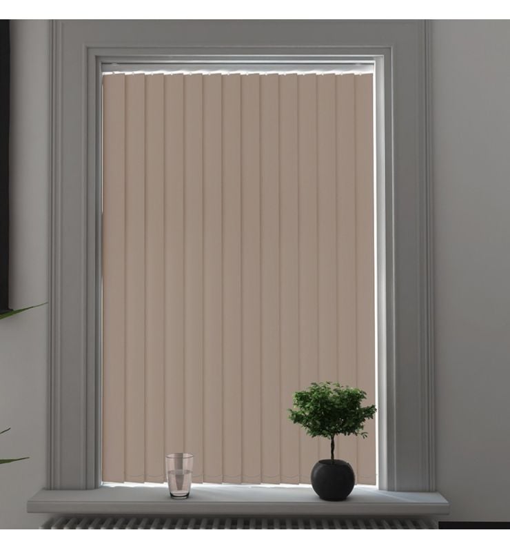Bosa Taupe Blackout Vertical Blind