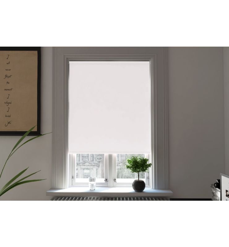 Bosa Reflect White Blackout XL Mains Electric Roller Blind