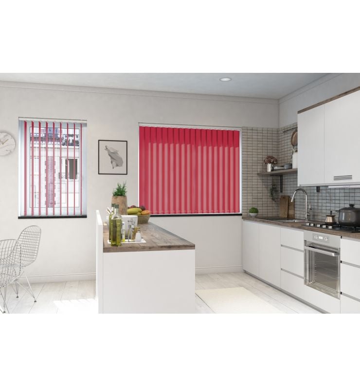 Commercial FR Cherry Dimout Vertical Blind