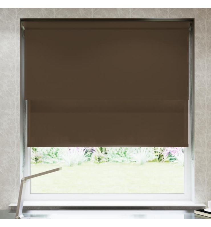 Chocolate Double Roller Blind