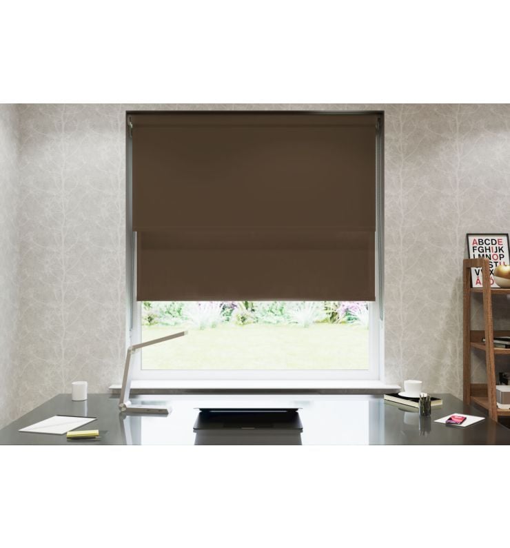 Chocolate Double Roller Blind