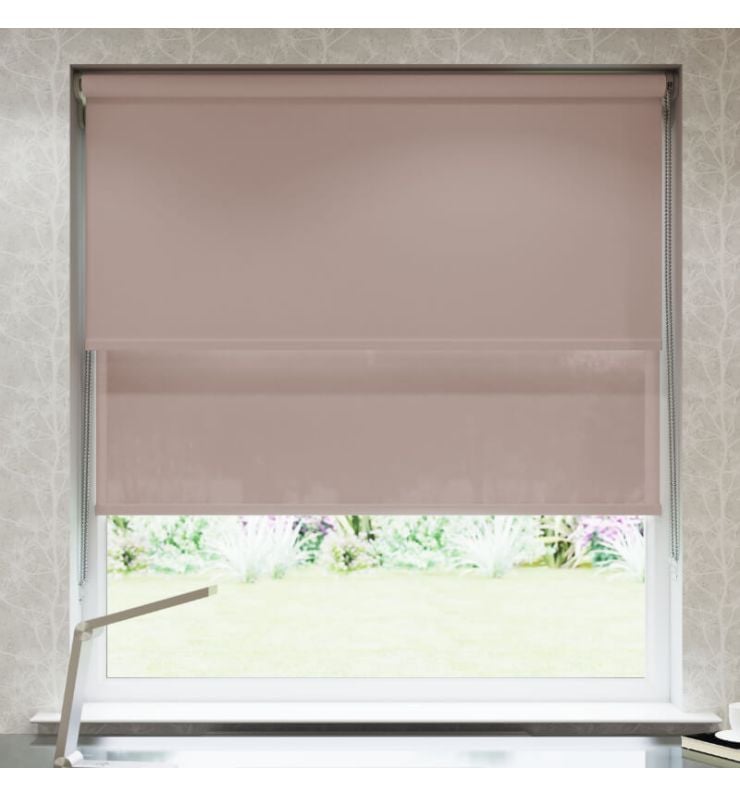 Dusty Pink Double Roller Blind