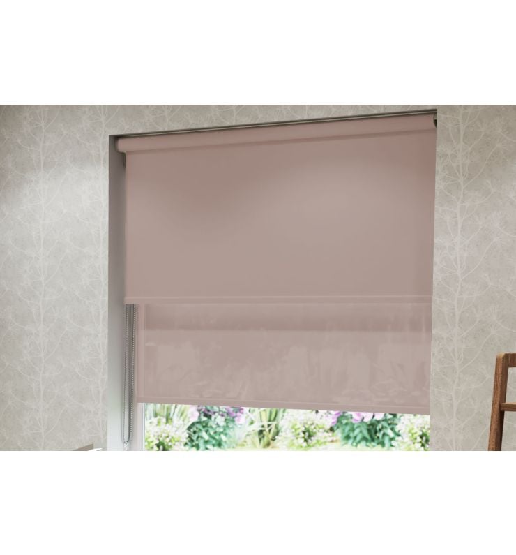 Dusty Pink Double Roller Blind