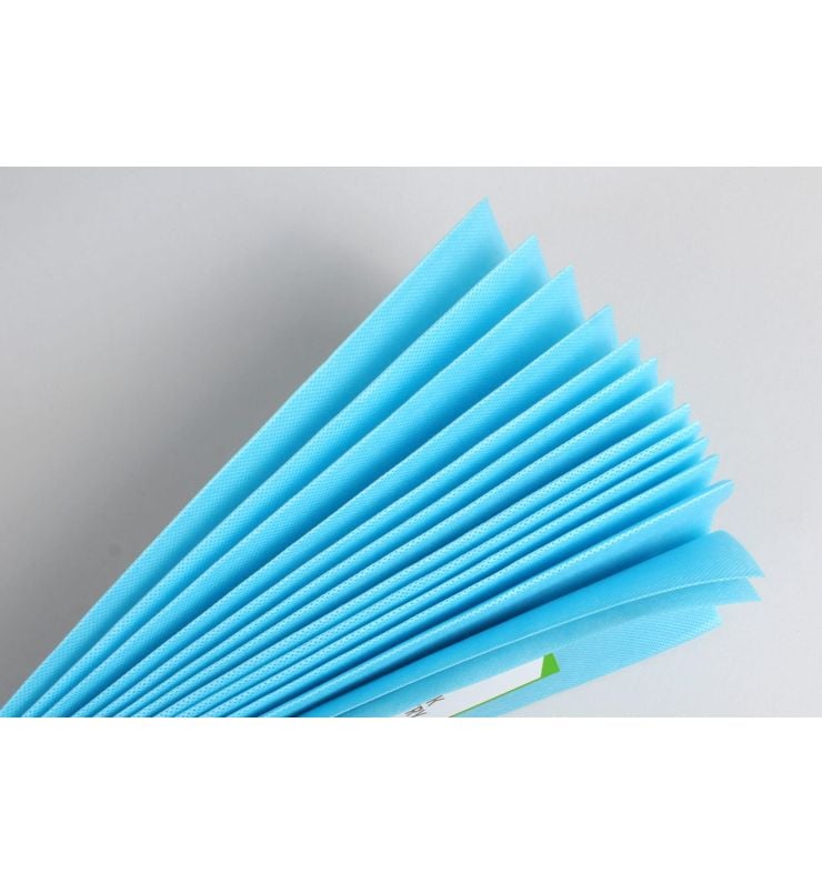 Light Blue Disposable Curtain with Hook (5 Pack)