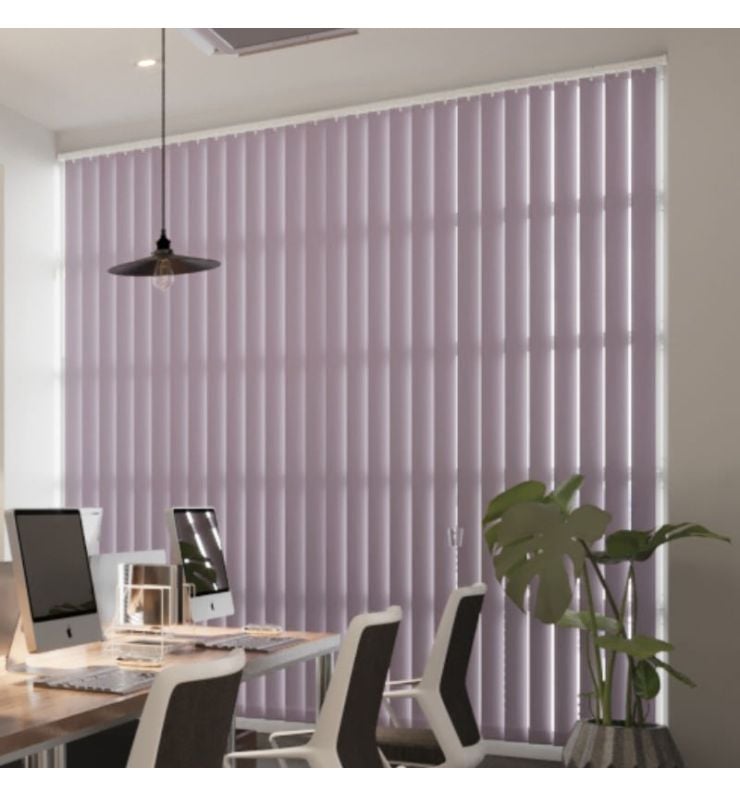 Commercial FR Heather Dimout Vertical Blind