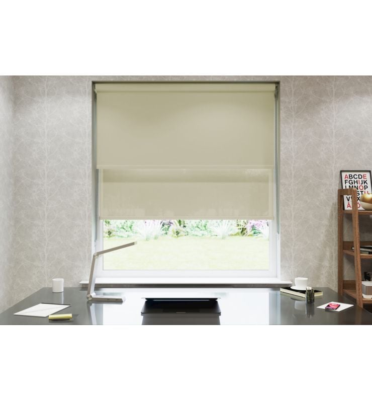 Ivory Double Roller Blind