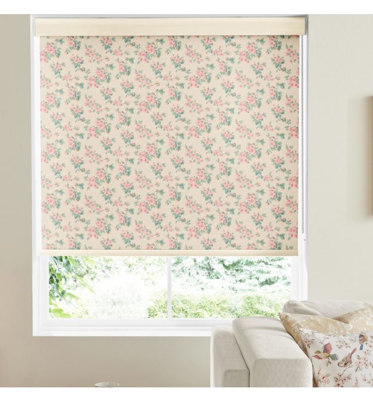 Mayfield Blossom Blush Dimout Roller Blind