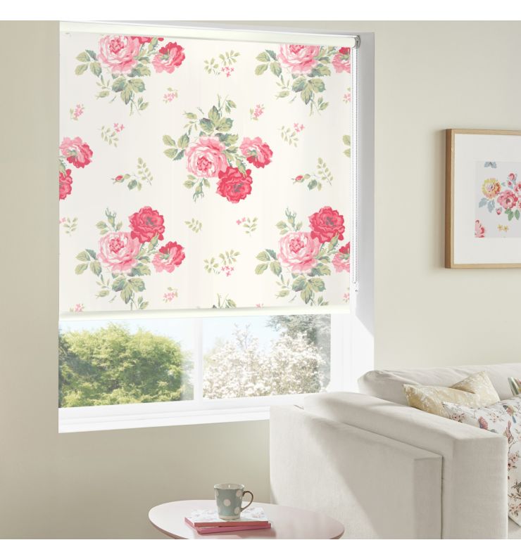 Cath Kidston Antique Rose Pink Dimout Roller Blind
