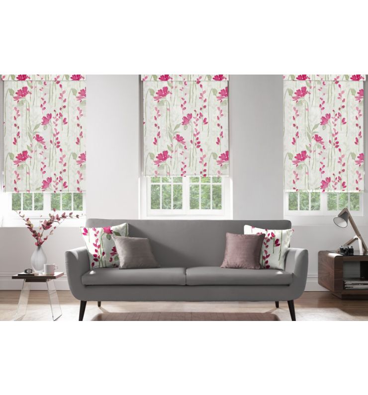 Patos Raspberry Dimout Roller Blind