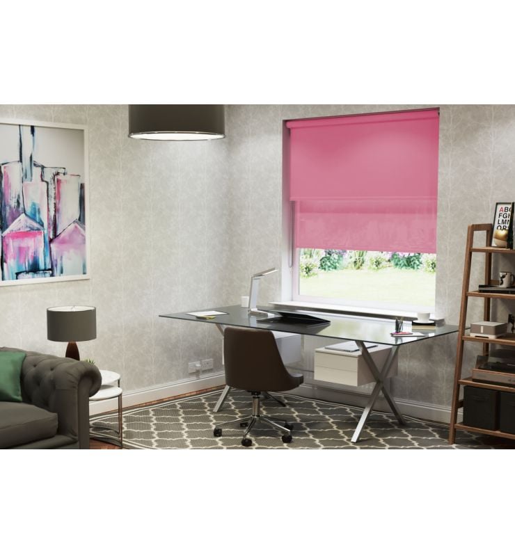 Pink Double Roller Blind