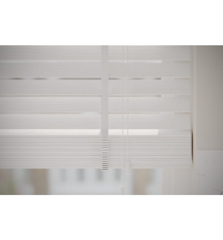 Style White Textured Faux Wood with White Tapes