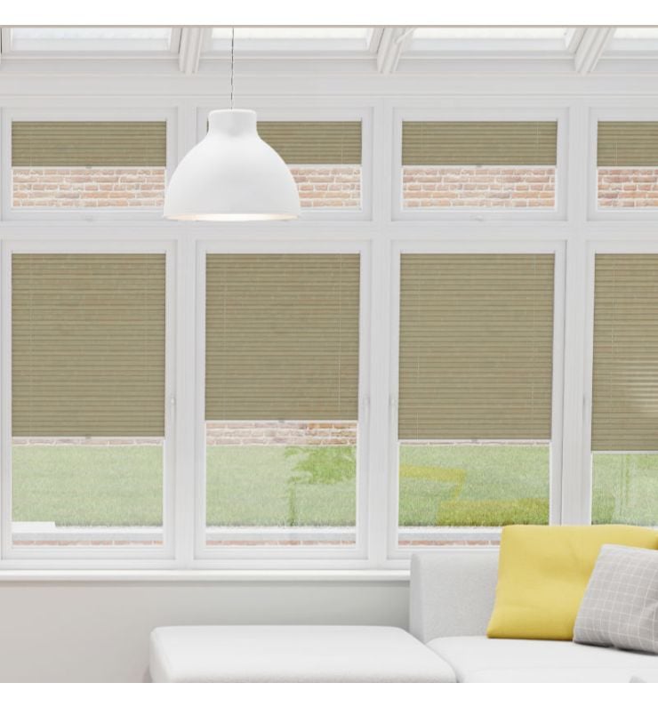 Prestige Yellow Pleated Conservatory Blind